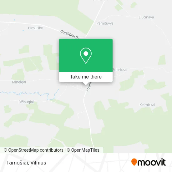 Карта Tamošiai