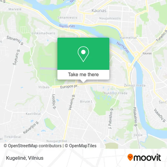 Карта Kugelinė