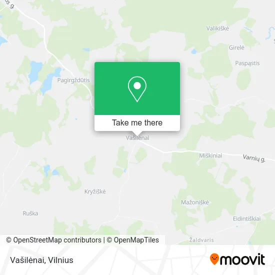 Карта Vašilėnai