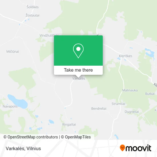 Карта Varkalės