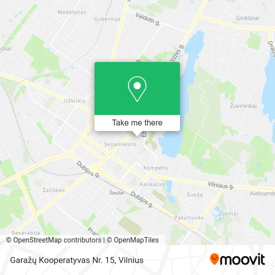 Карта Garažų Kooperatyvas Nr. 15