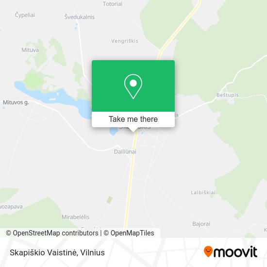 Карта Skapiškio Vaistinė