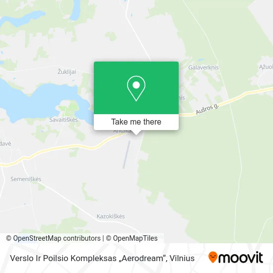 Карта Verslo Ir Poilsio Kompleksas „Aerodream“