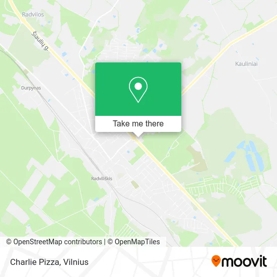 Карта Charlie Pizza