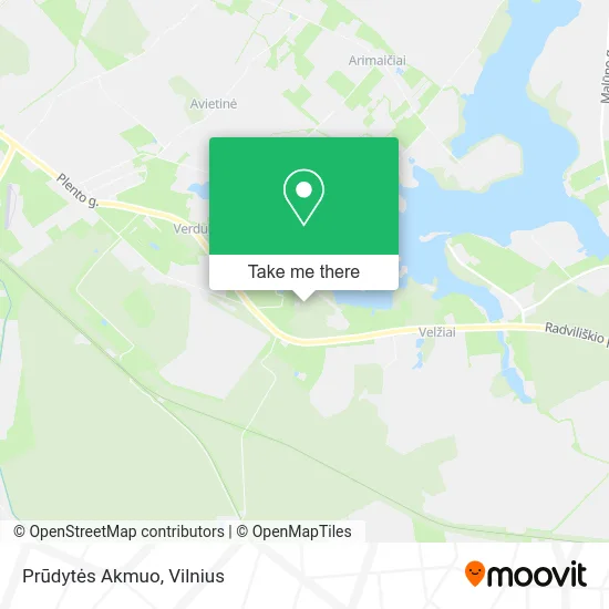 Карта Prūdytės Akmuo