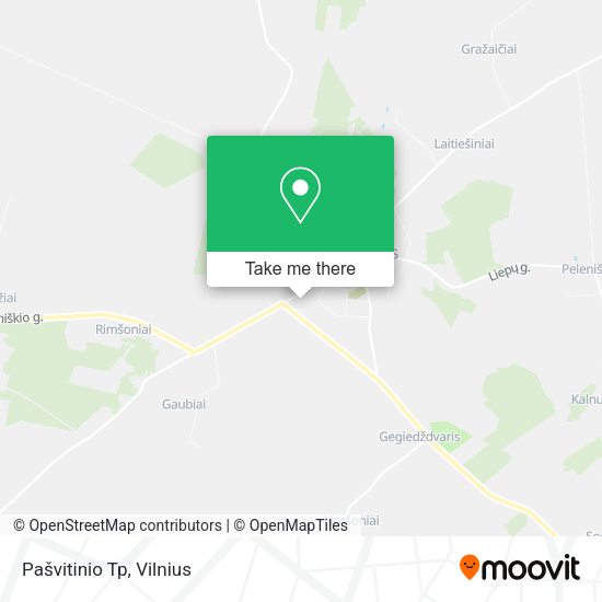 Карта Pašvitinio Tp