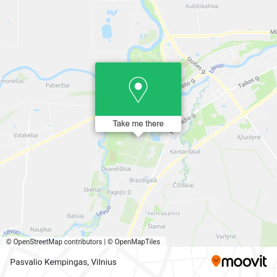 Карта Pasvalio Kempingas