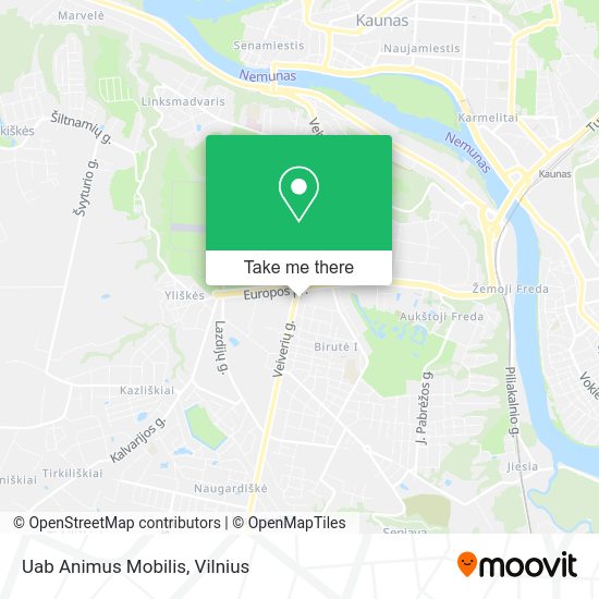 Карта Uab Animus Mobilis