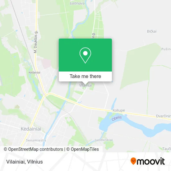 Карта Vilainiai