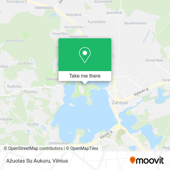 Карта Ažuolas Su Aukuru