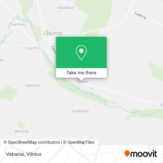 Карта Vėbariai