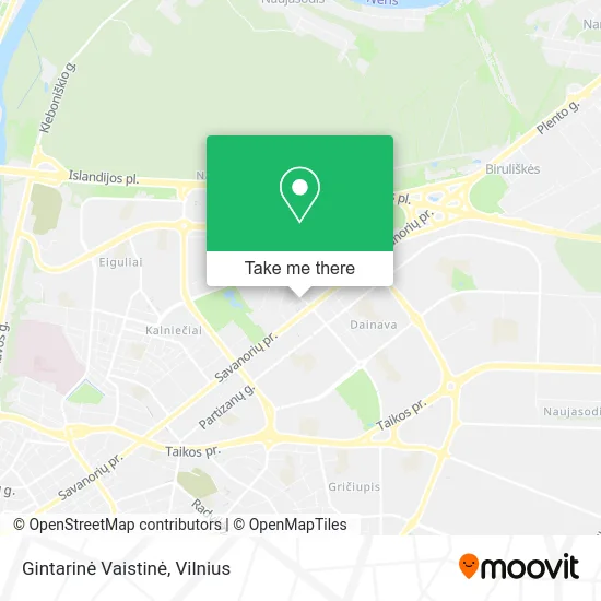 Карта Gintarinė Vaistinė