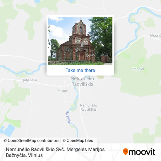Карта Nemunėlio Radviliškio Švč. Mergelės Marijos Bažnyčia