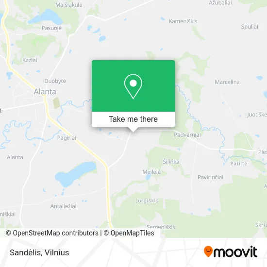 Карта Sandėlis