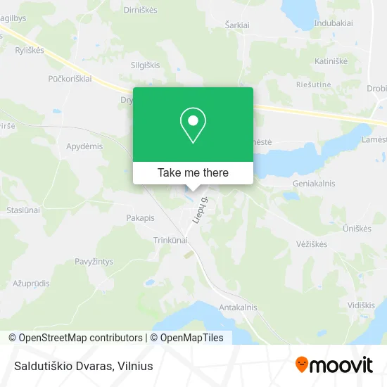 Saldutiškio Dvaras map