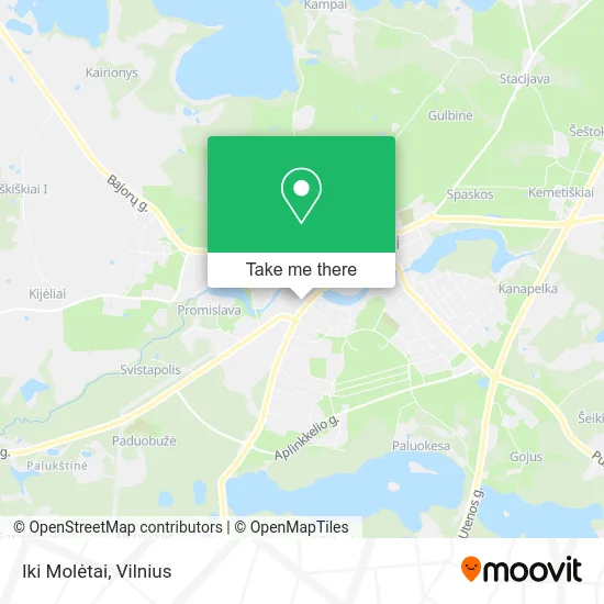 Карта Iki Molėtai