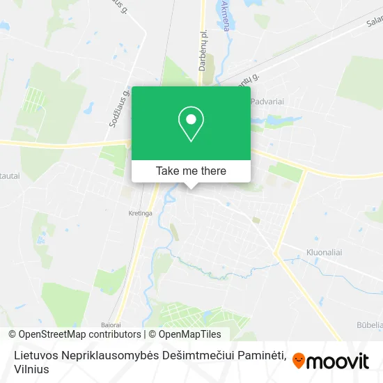 Карта Lietuvos Nepriklausomybės Dešimtmečiui Paminėti