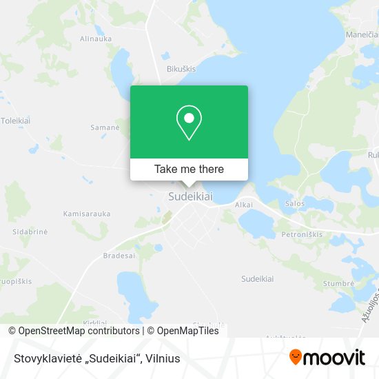 Карта Stovyklavietė „Sudeikiai“