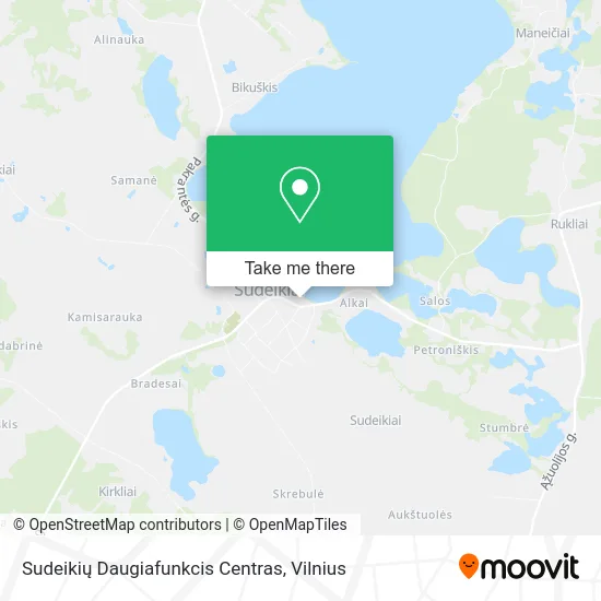 Карта Sudeikių Daugiafunkcis Centras