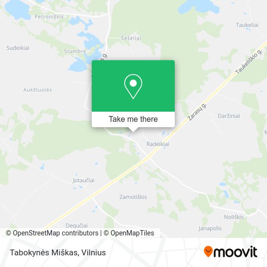 Карта Tabokynės Miškas