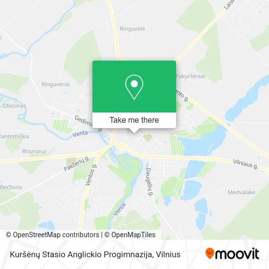 Карта Kuršėnų Stasio Anglickio Progimnazija
