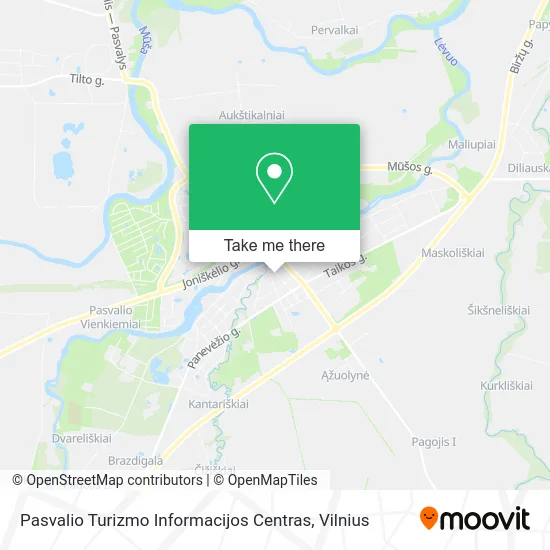Карта Pasvalio Turizmo Informacijos Centras