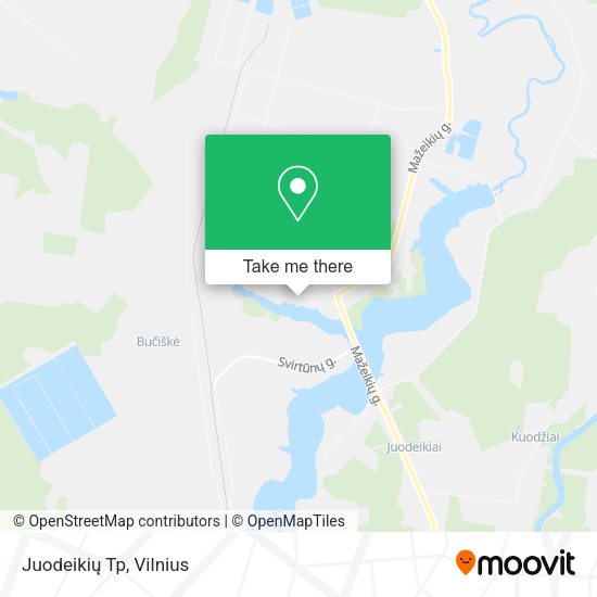 Карта Juodeikių Tp