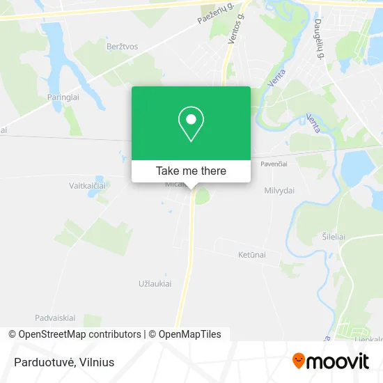 Карта Parduotuvė