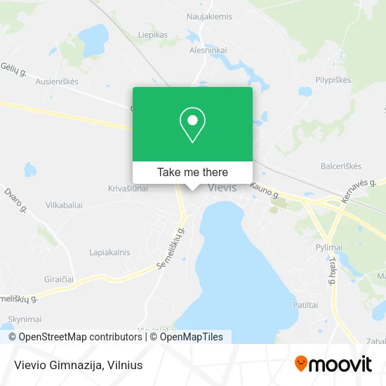 Карта Vievio Gimnazija
