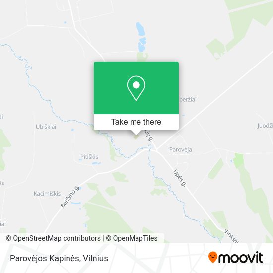 Карта Parovėjos Kapinės