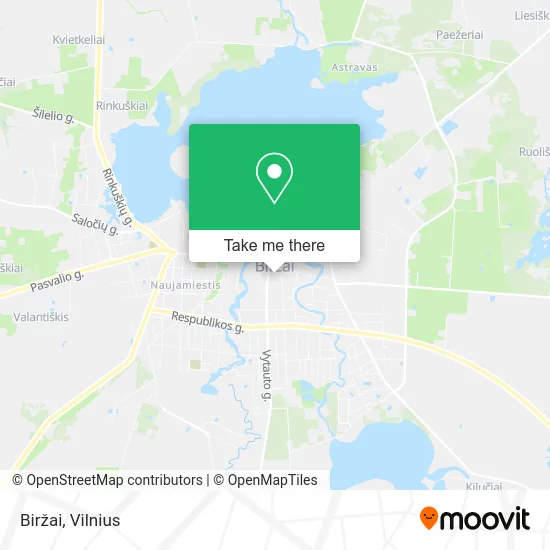 Карта Biržai