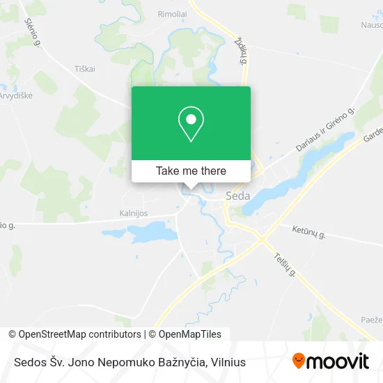 Карта Sedos Šv. Jono Nepomuko Bažnyčia