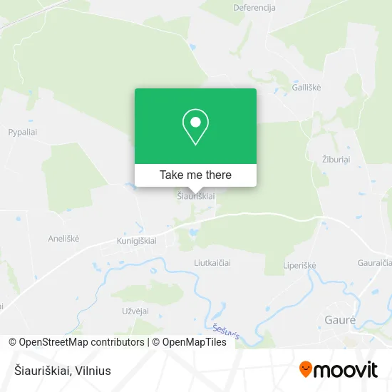 Карта Šiauriškiai