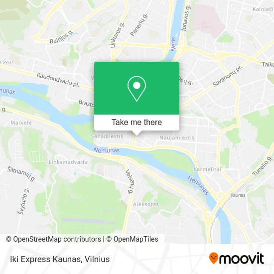Карта Iki Express Kaunas