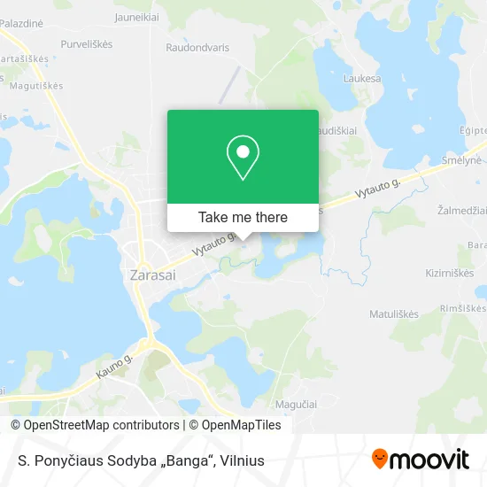 Карта S. Ponyčiaus Sodyba „Banga“
