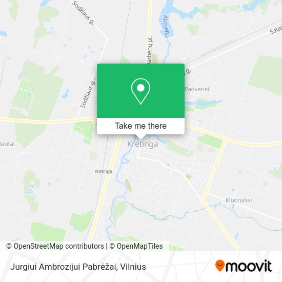 Карта Jurgiui Ambrozijui Pabrėžai