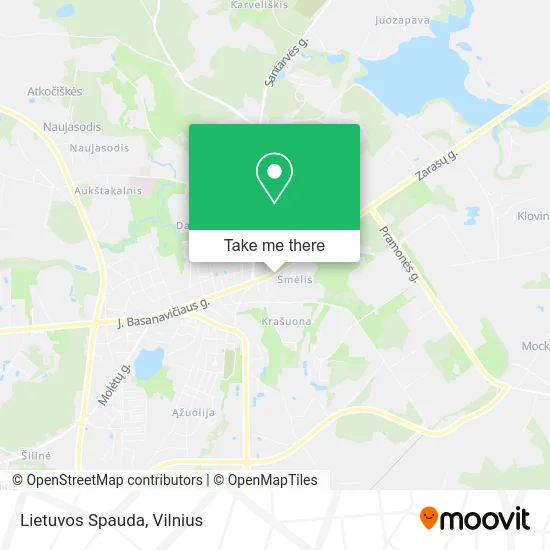 Карта Lietuvos Spauda