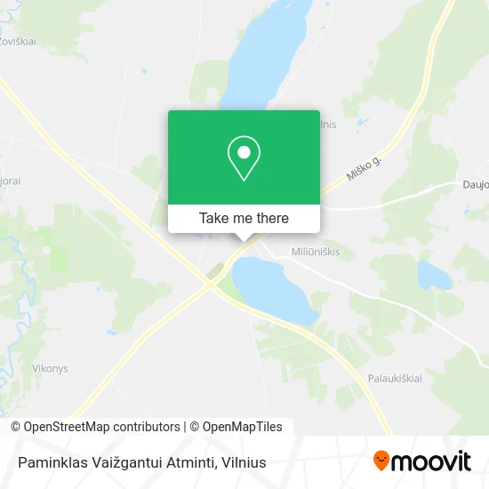 Карта Paminklas Vaižgantui Atminti