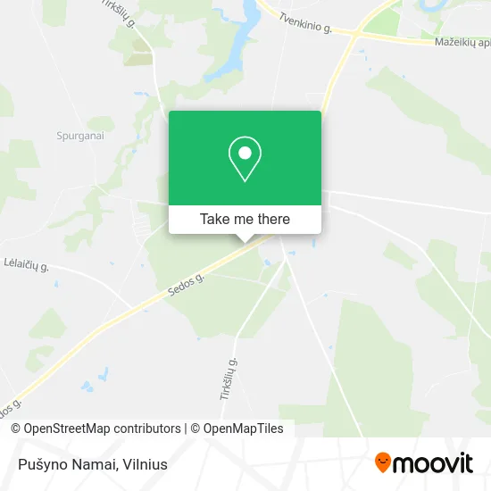 Карта Pušyno Namai