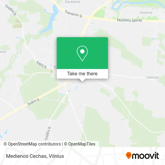 Карта Medienos Cechas