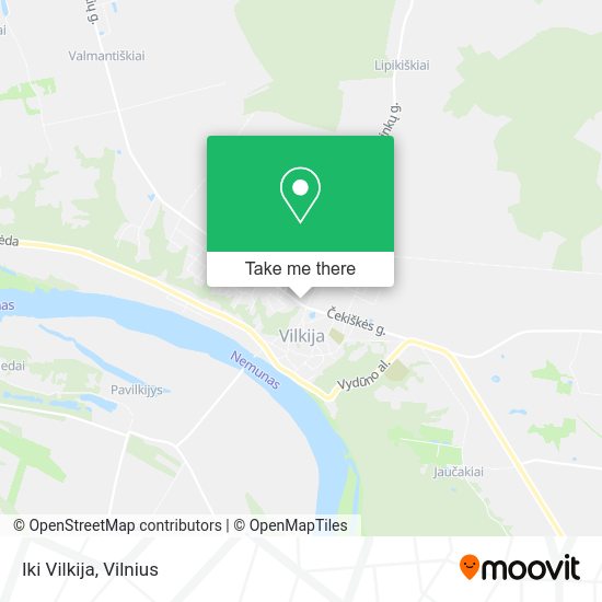 Карта Iki Vilkija