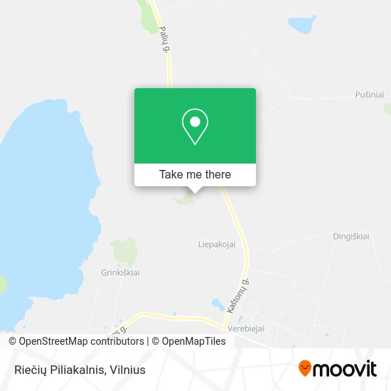 Riečių Piliakalnis map