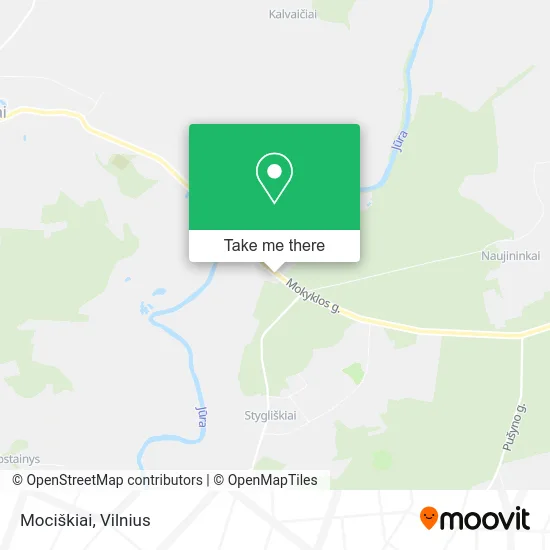 Карта Mociškiai