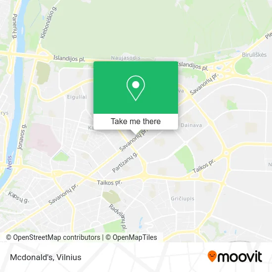 Карта Mcdonald's