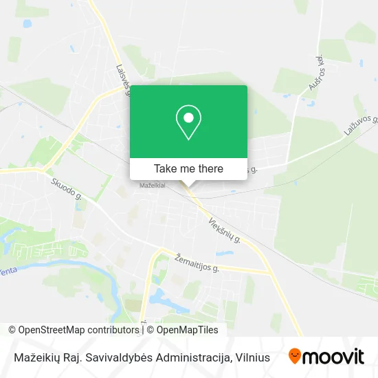 Карта Mažeikių Raj. Savivaldybės Administracija