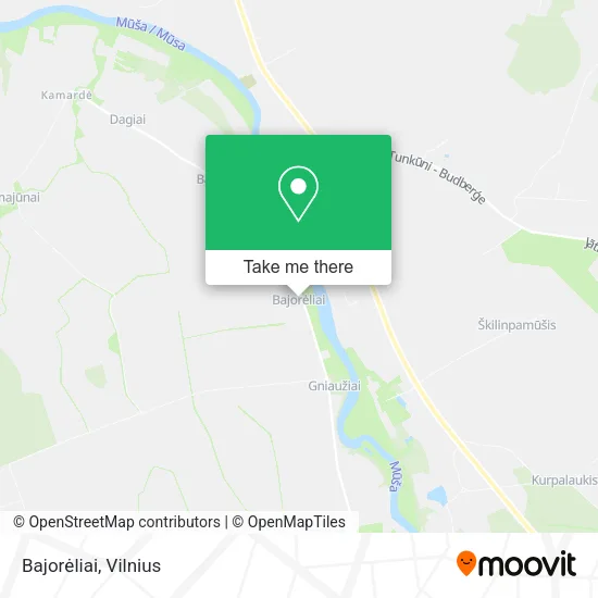 Bajorėliai map