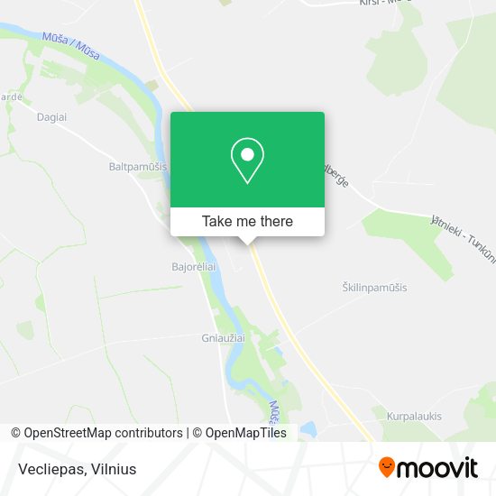 Карта Vecliepas