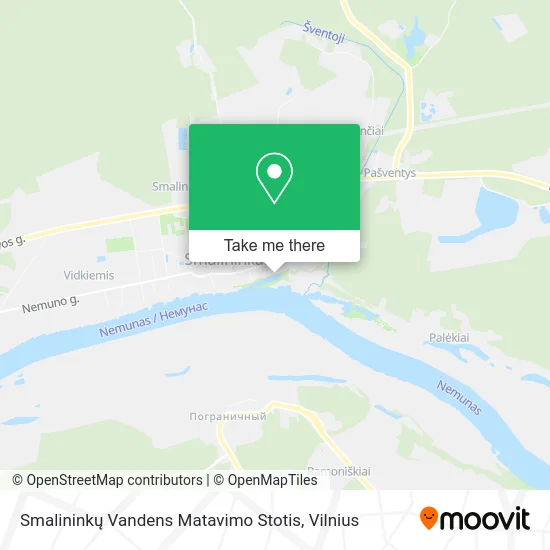 Карта Smalininkų Vandens Matavimo Stotis