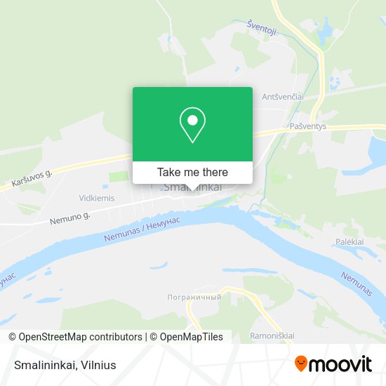 Карта Smalininkai