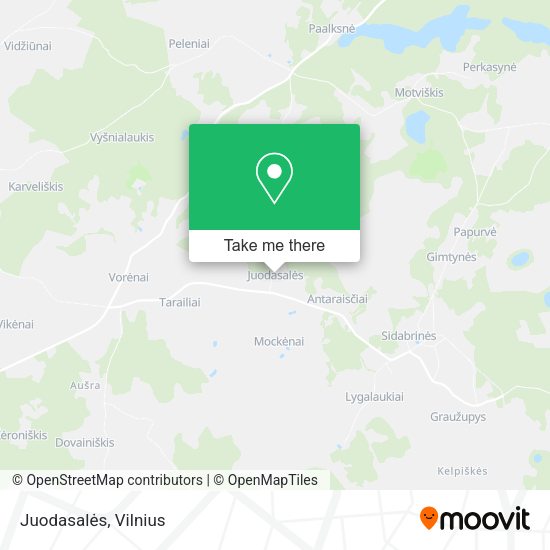 Карта Juodasalės